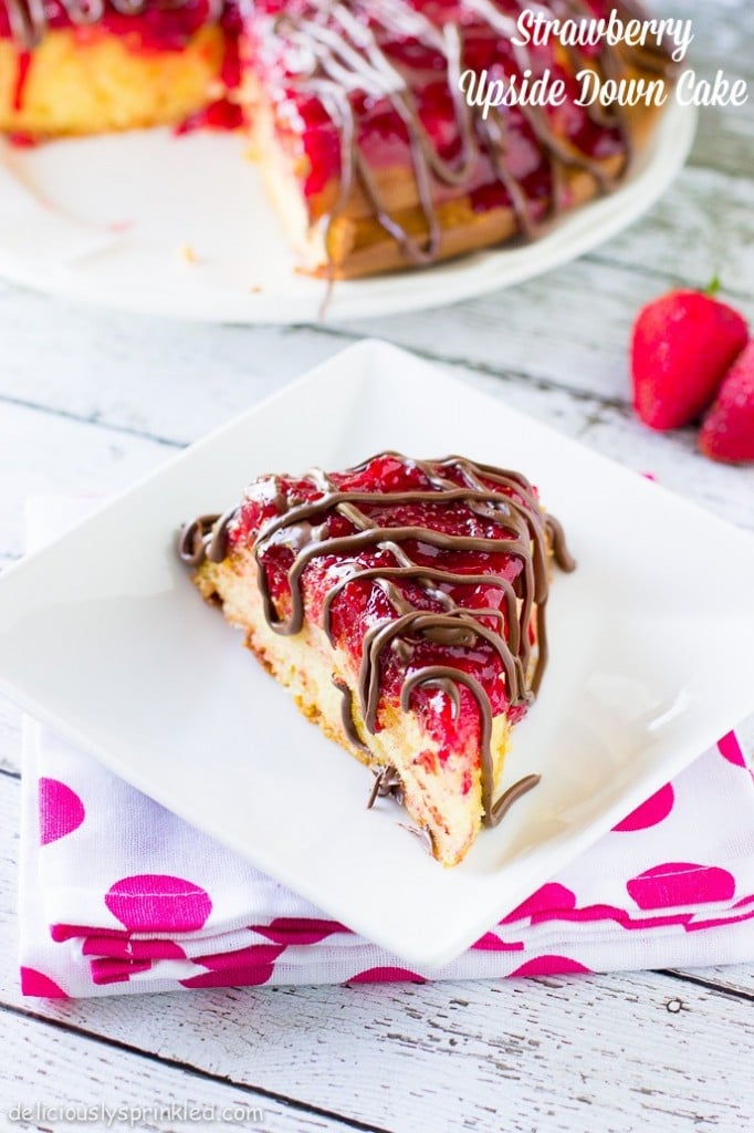 strawberry upside down cake
